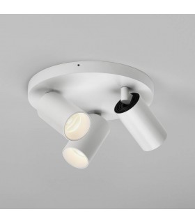 Triple Round LED Spotlight Matt White - 1