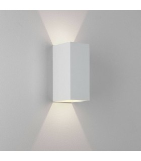 LED Wall Light Textured White - 1