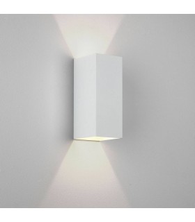 LED Wall Light Textured White - 1