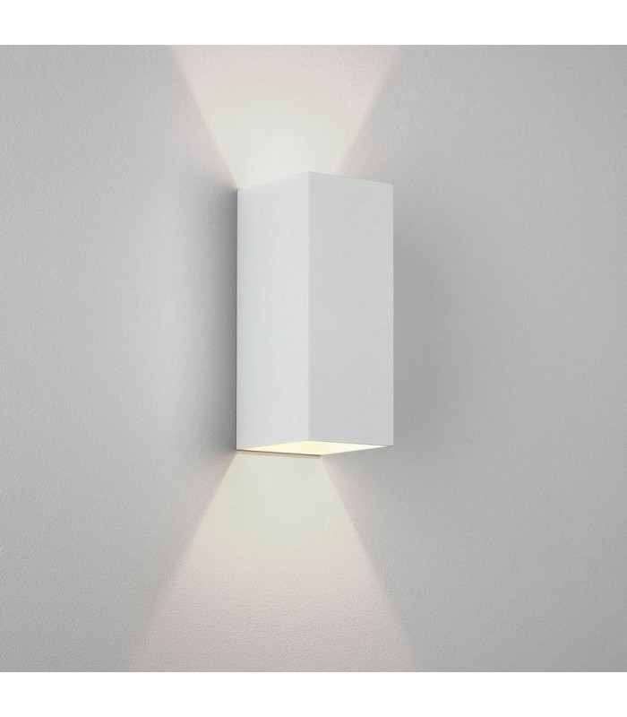 LED Wall Light Textured White - 1