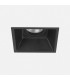 Square Recessed Downlight Fixed Matt Black, GU10 - 1