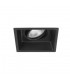 Square Recessed Downlight Adjustable Matt Black, GU10 - 1
