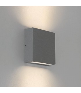 LED Outdoor Wall Light Textured Grey IP54 - 1