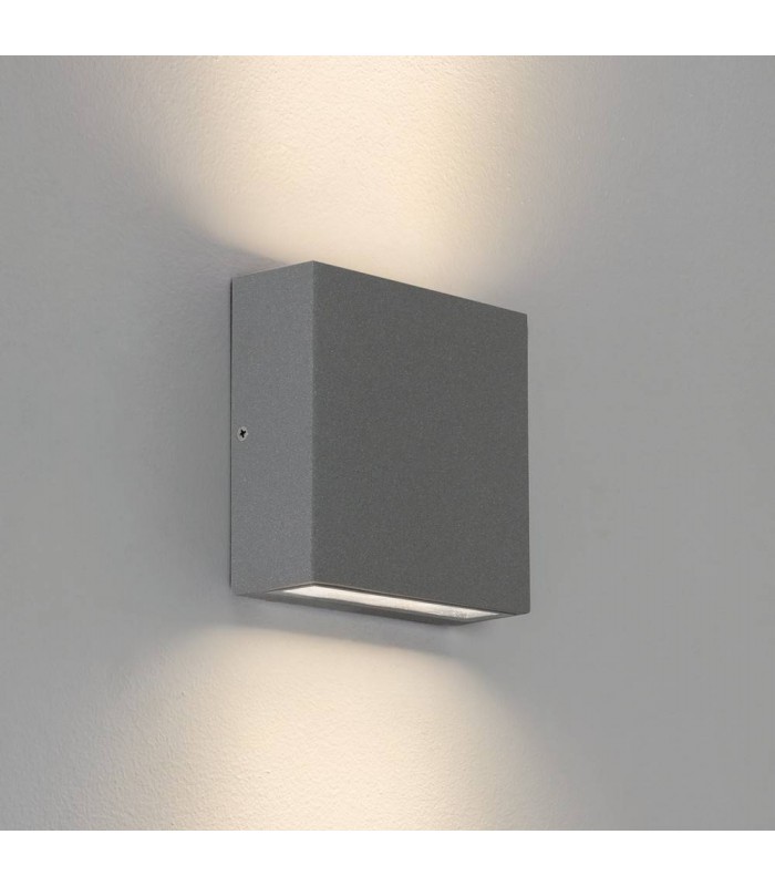 LED Outdoor Wall Light Textured Grey IP54 - 1