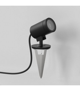 Spike Spot 12V LED Outdoor Spotlight Textured Black IP65 - 1