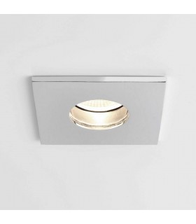 Bathroom Square LED Recessed Downlight Polished Chrome IP65 - 1