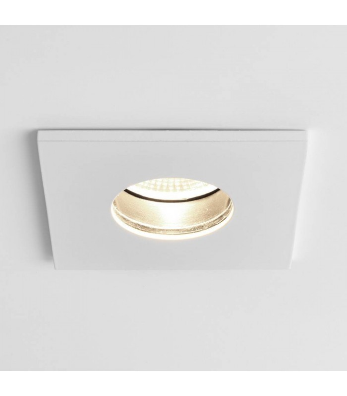 Bathroom Square LED Recessed Downlight Matt White IP65 - 1