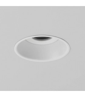 Bathroom Round Recessed Downlight IP65 Fire-Rated LED Matt White - 1