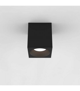 Outdoor Square Surface Mounted LED Downlight Textured Black IP65 - 1