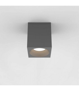 Outdoor Square Surface Mounted LED Downlight Textured Grey IP65 - 1
