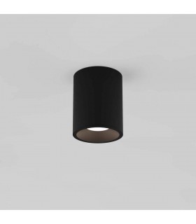 Outdoor Round Surface Mounted LED Downlight Textured Black IP65 - 1