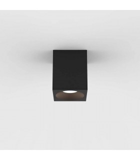 Outdoor Square Surface Mounted LED Downlight Textured Black IP65 - 1