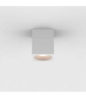 Outdoor Square Surface Mounted LED Downlight Textured White IP65 - 1