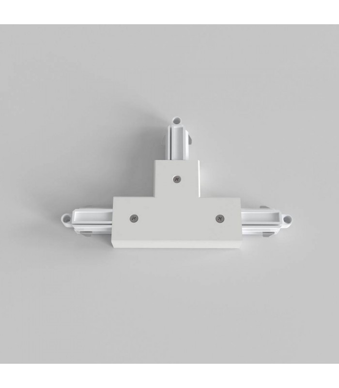 T Connector Right Farside Earth Track Lighting Matt White - 1