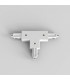 T Connector Left Farside Earth Track Lighting Matt White - 1