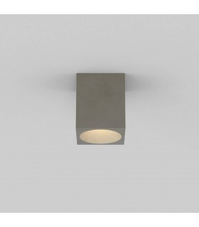 Outdoor Square Ceiling Light Concrete IP44, GU10 - 1