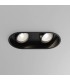 Recessed Twin Downlight Matt Black, GU10 - 1
