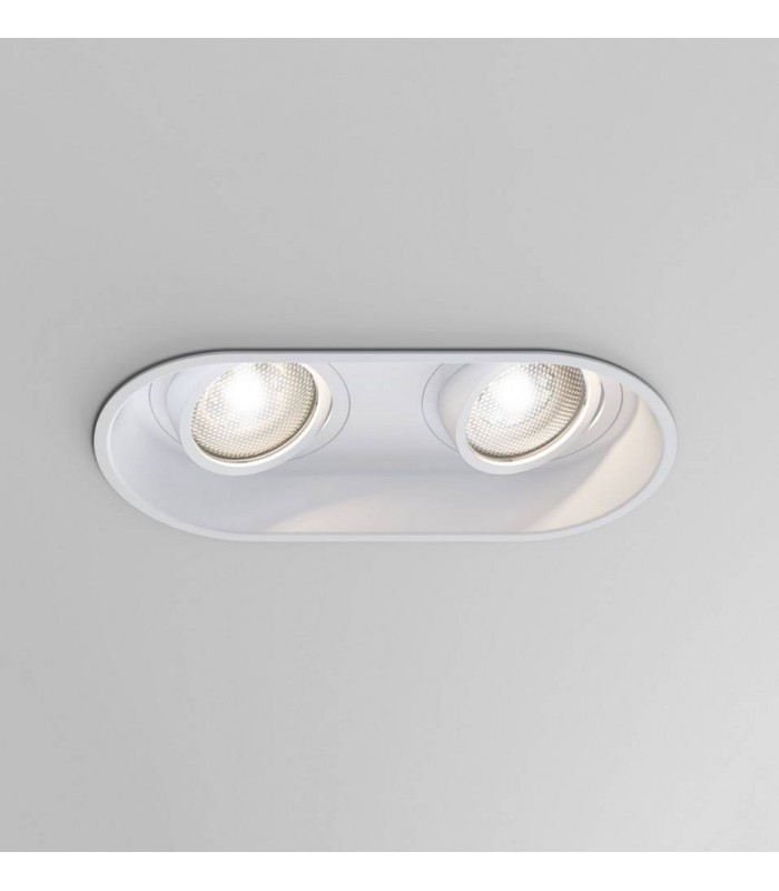 Recessed Twin Downlight Matt White, GU10 - 1