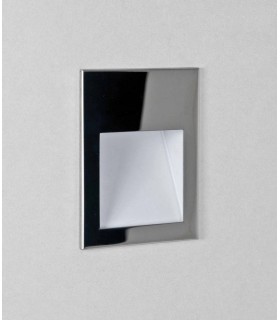 Outdoor LED Recessed Marker Wall Light Polished Stainless Steel IP65 - 1
