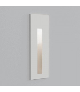 Outdoor LED Recessed Marker Wall Light Textured White IP65 - 1