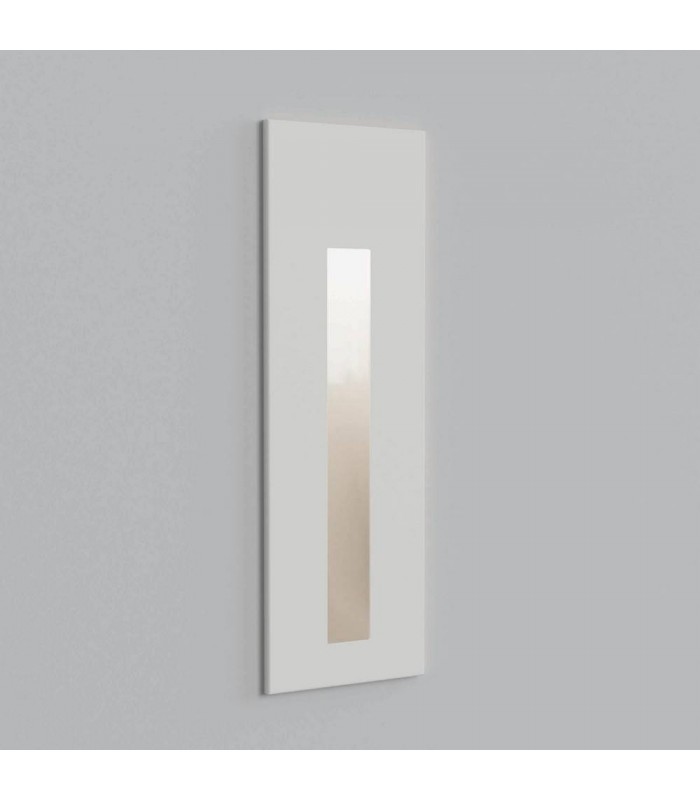 Outdoor LED Recessed Marker Wall Light Textured White IP65 - 1