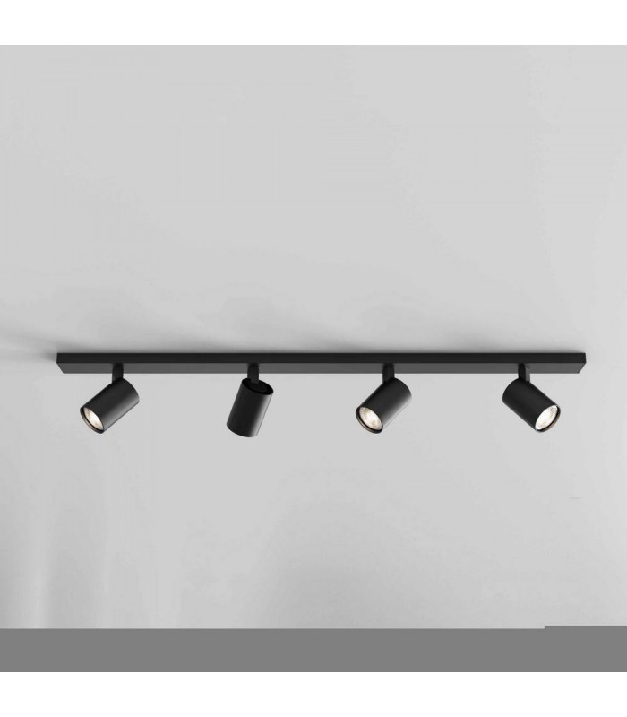 Four Bar Spotlight Matt Black, GU10 - 1