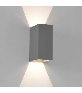 LED Outdoor Wall Light Textured Grey IP65 - 1