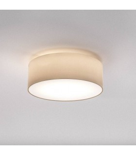 Cylindrical Ceiling Light Putty Fabric, E27 - 1