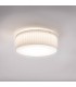 Cylindrical Ceiling Light White Fabric (Pleated), E27 - 1