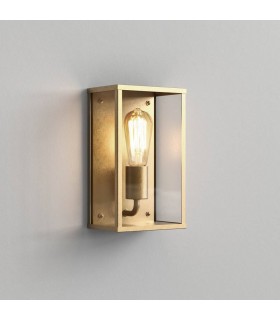 Outdoor Wall Light Natural Brass IP44, E27 - 1