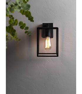 Outdoor Wall Light Textured Black IP23, E27 - 2