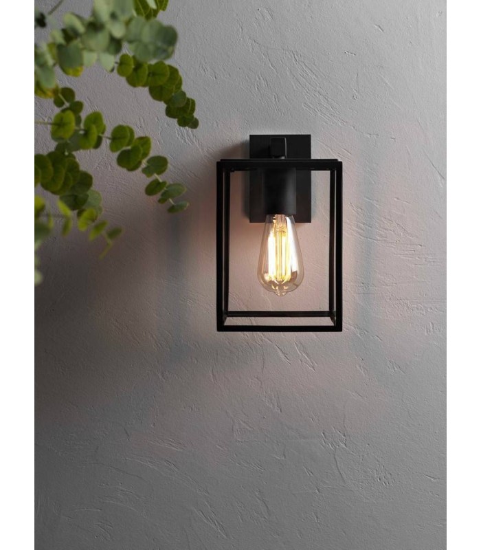 Outdoor Wall Light Textured Black IP23, E27 - 2