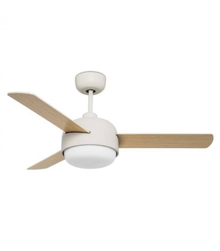 2 Light Ceiling Fan Old White, E27 - 1