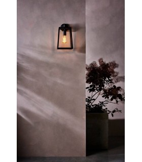 Outdoor Wall Light Textured Black IP23, E27 - 2