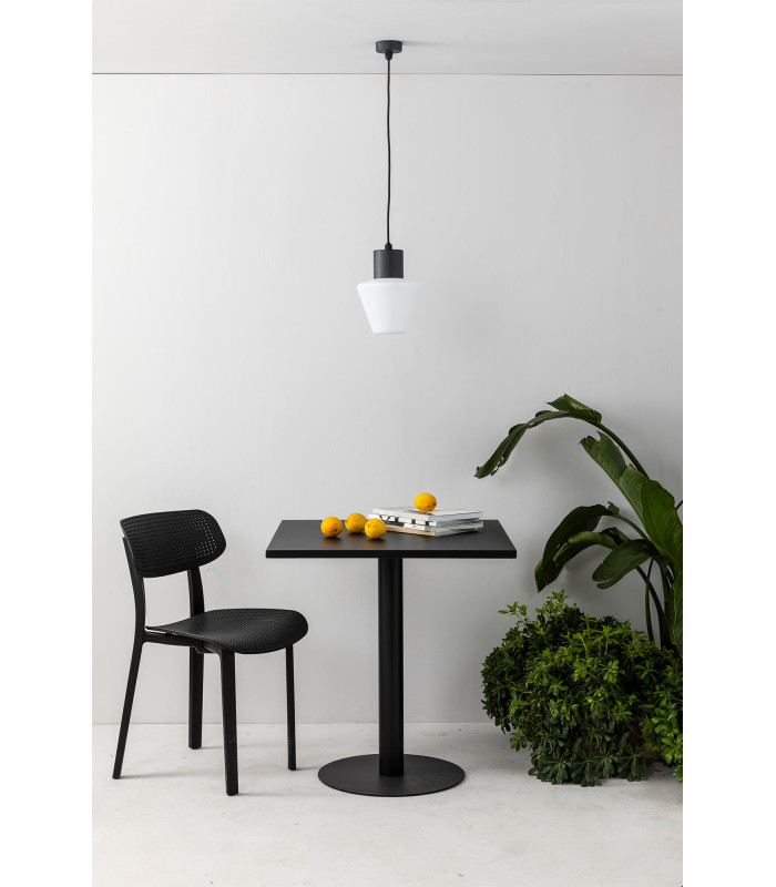 Mistu Outdoor Pendant Ceiling Light Dark Grey 1x E27 IP44-2