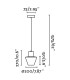 Mistu Outdoor Pendant Ceiling Light Dark Grey 1x E27 IP44-3