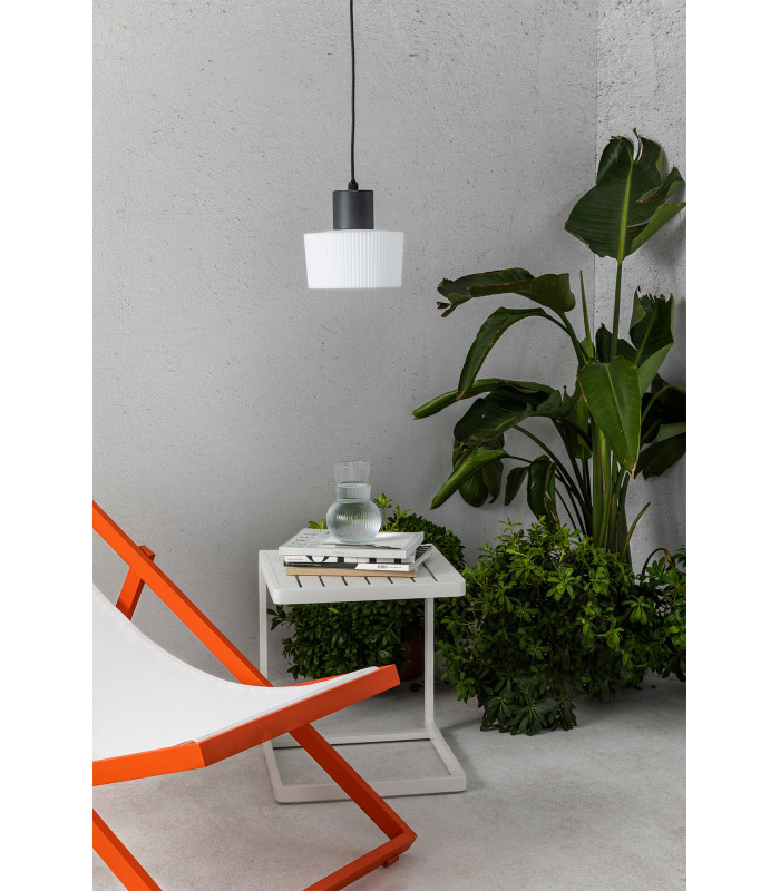 Muffin Outdoor Pendant Ceiling Light Dark Grey 1x E27 IP44-2