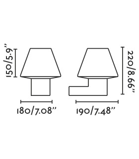 Mistu Outdoor Modern Wall Lamp Dark Grey 1x E27 IP44-2
