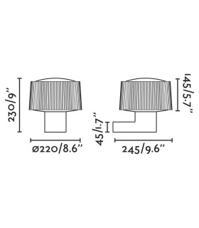 Muffin Outdoor Modern Wall Lamp Dark Grey 1x E27 IP44-2