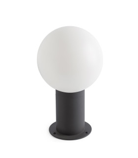 Moon Outdoor Pedestal Light Dark Grey 1x E27 IP44-1
