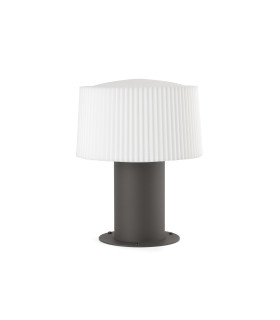 Muffin Outdoor Pedestal Light Dark Grey 1x E27 IP44-1