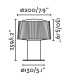 Muffin Outdoor Pedestal Light Dark Grey 1x E27 IP44-2