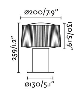 Muffin Outdoor Pedestal Light Dark Grey 1x E27 IP44-2