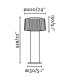 Muffin Outdoor Bollard Dark Grey 1x E27 IP44-3