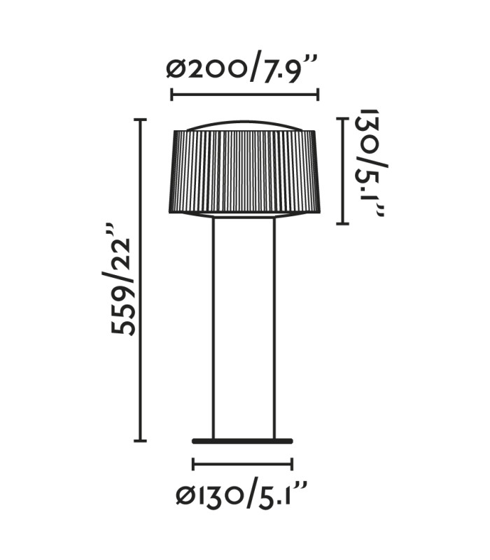 Muffin Outdoor Bollard Dark Grey 1x E27 IP44-3