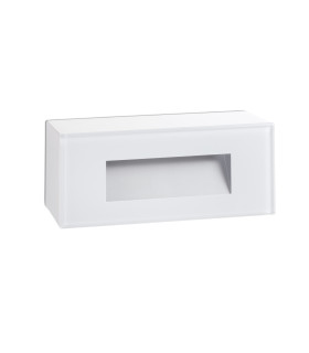 Dart Recessed Wall Lamp Matt White IP65 3000K-1