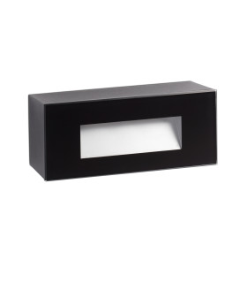 Dart Recessed Wall Lamp Matt Black IP65 3000K-1