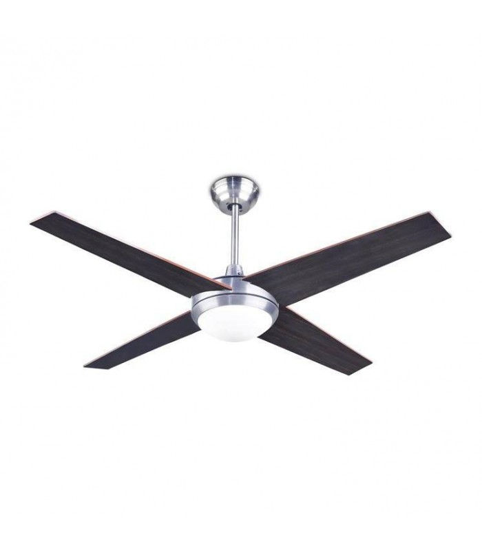 1 Light Ceiling Fan Satin Nickel - 1