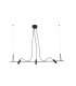 Clap Linear 3x6W Outdoor Pendant Ceiling Light Black IP65 3000K-1