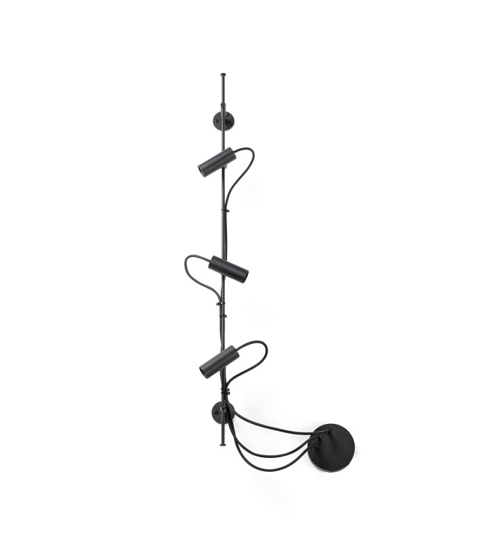 Clap Linear Wall 3x6W Outdoor Spotlight Black IP65 3000K-1